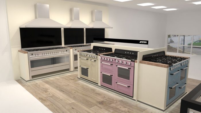 in store display for smeg