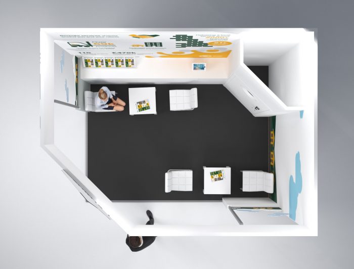 Pop up stand for Travis Perkins